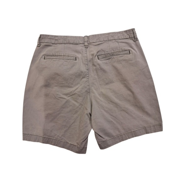 Lee Regular Fit Light Safari Bermuda Shorts Womens 18 Medium Mid Rise Chino Knit - Picture 2 of 8